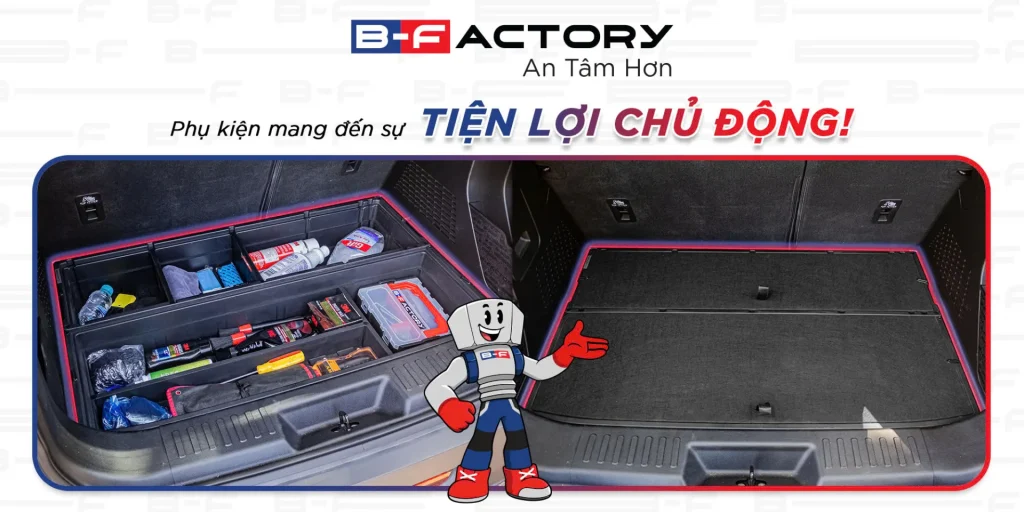 Top 1 món đồ nên trang bị cho VF 6 – Thùng đựng đồ cốp sau VF 6 của B‑Factory